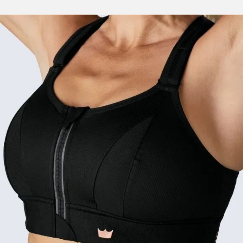 SHEFITThe Ultimate Sports BraHigh Impact Black Womens Size Luxe Large/Mesh
